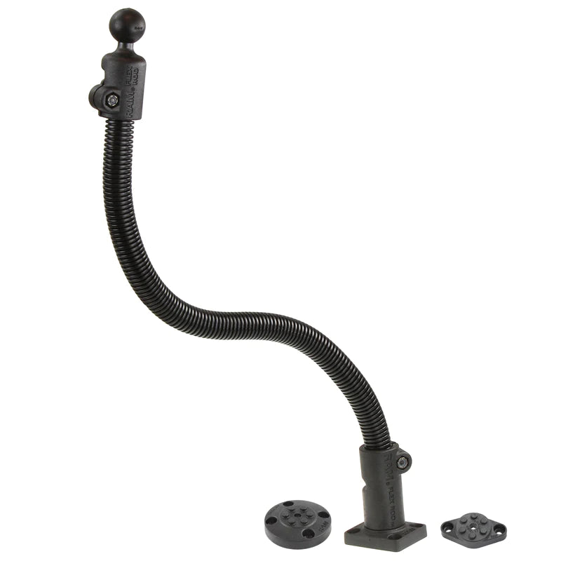 RAM® Flex-Rod™ 18" Ball Base with RAM® Pin-Lock™ Drill-Down Accessories - RAP-B-386-18U