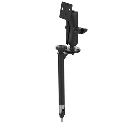 RAM® 12" Upper Flange Pole with D Size 75x75mm VESA Mount - RAM-VP-TTMF12-D-101-2461U