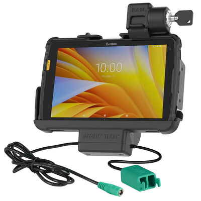 Locking RAM® Tough-Dock™ Power + Dual USB for Zebra ET4x 8" Tablet - RAM-HOL-ZE20PD2KLU
