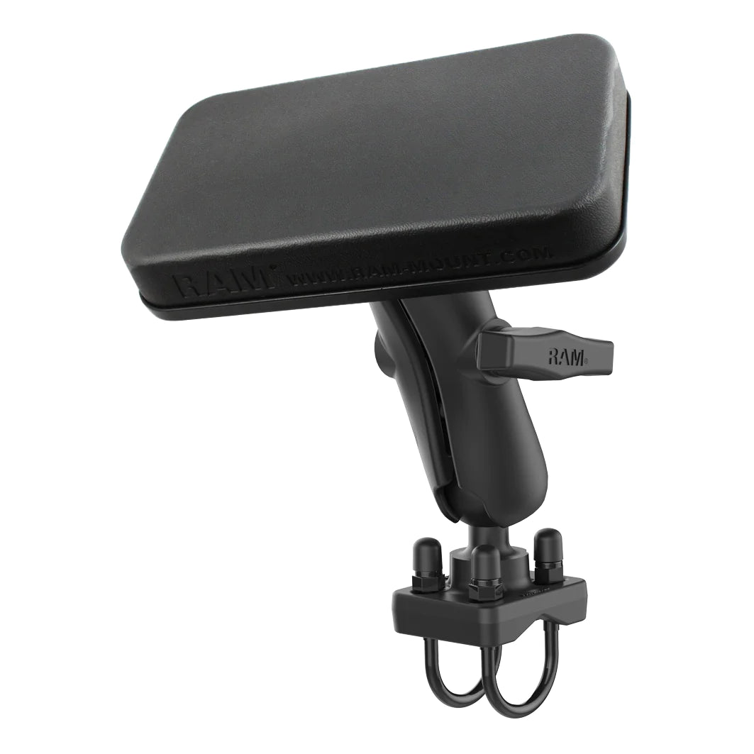 RAM® Double U-Bolt Mount with Back Rest for ATV's - RAM-101U-235Z-BR1