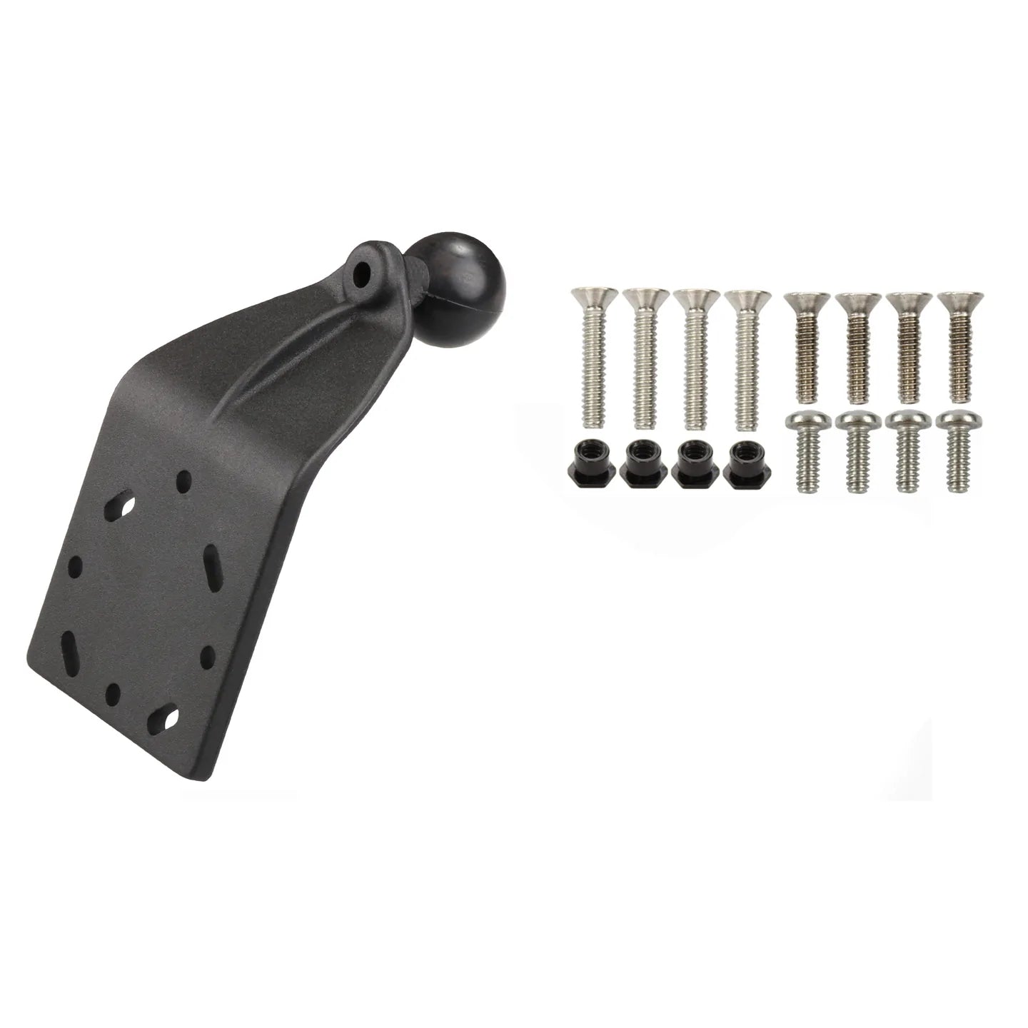 RAM® Curved Extension Base with Ball & Mounting Hardware - RAM-B-125B-G1U