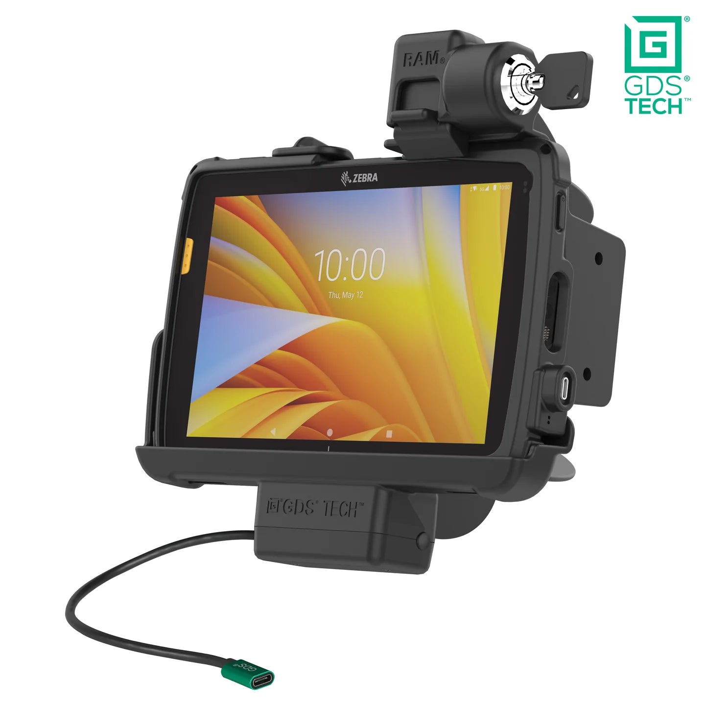 Locking GDS® Powered Dock for Zebra ET4x 8" Tablet with IntelliSkin® - RAM-GDS-DOCKL-ZE20PU