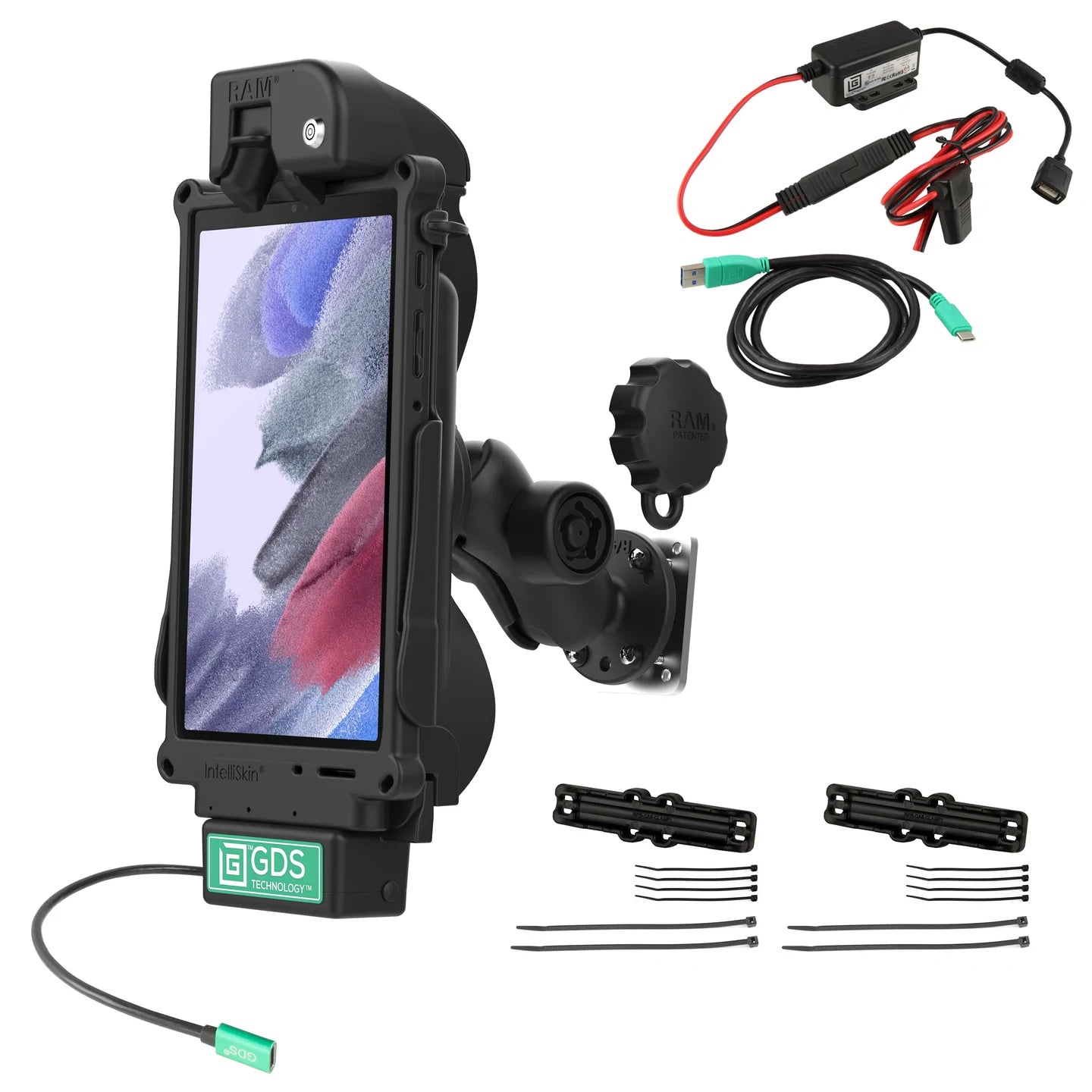 GDS® Tough-Dock™ Locking Vehicle Bundle for Samsung Tab A7 Lite 8.7" - RAM-GDS-101LB2-SAM80CP-V7B1U