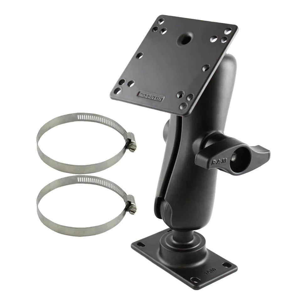 RAM® Double Ball Mount with 100x100mm VESA Plate & 50x100mm VESA Plate - RAM-D-101-ID2U