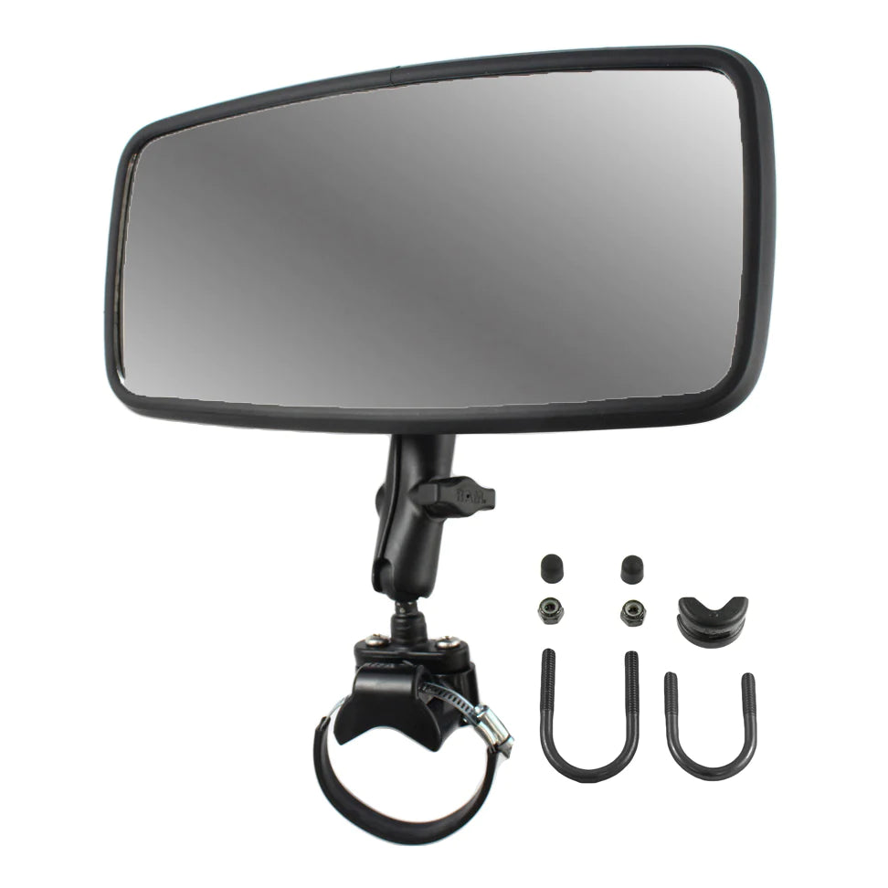 RAM® Double Ball Large Rail Mount with Rear View Mirror - RAM-B-126-231Z-2