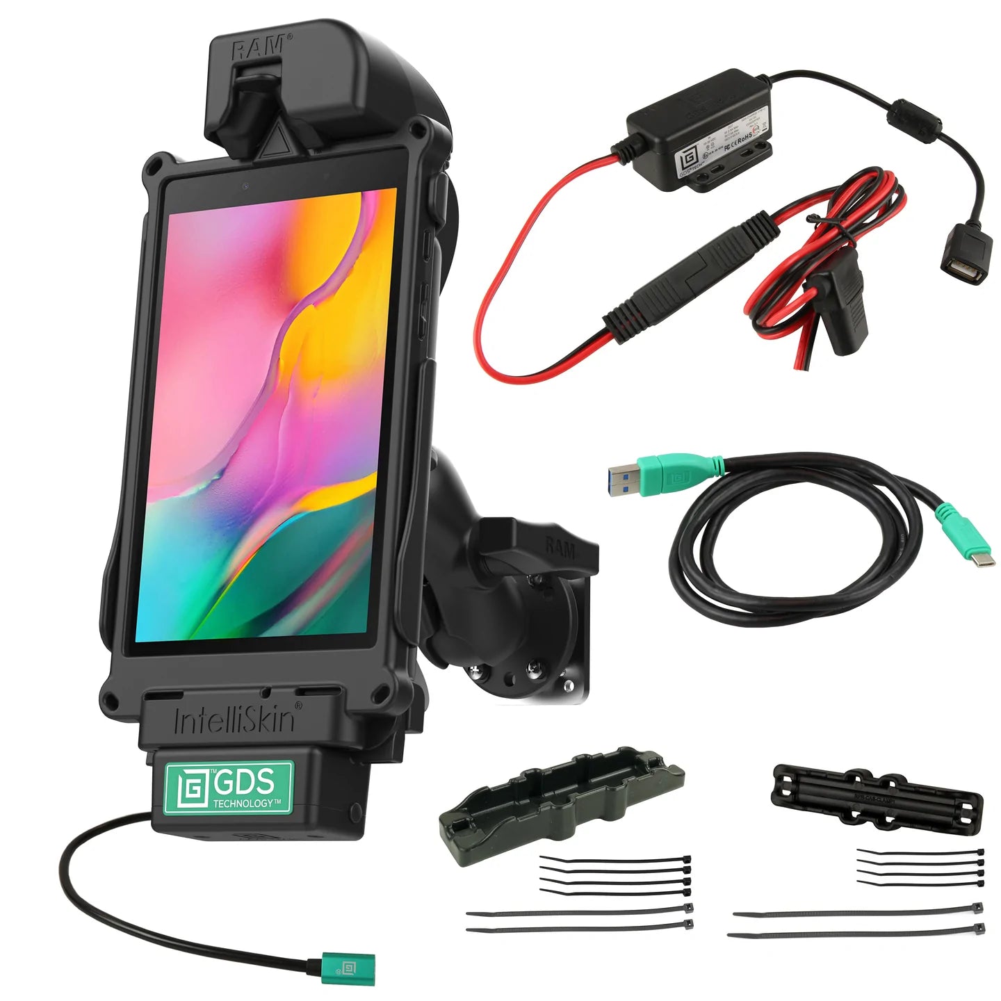 GDS® Tough-Dock™ Vehicle Bundle for Samsung Tab A 8.0 (2019) - RAM-GDS-101B2-SAM55CP-V7B1U