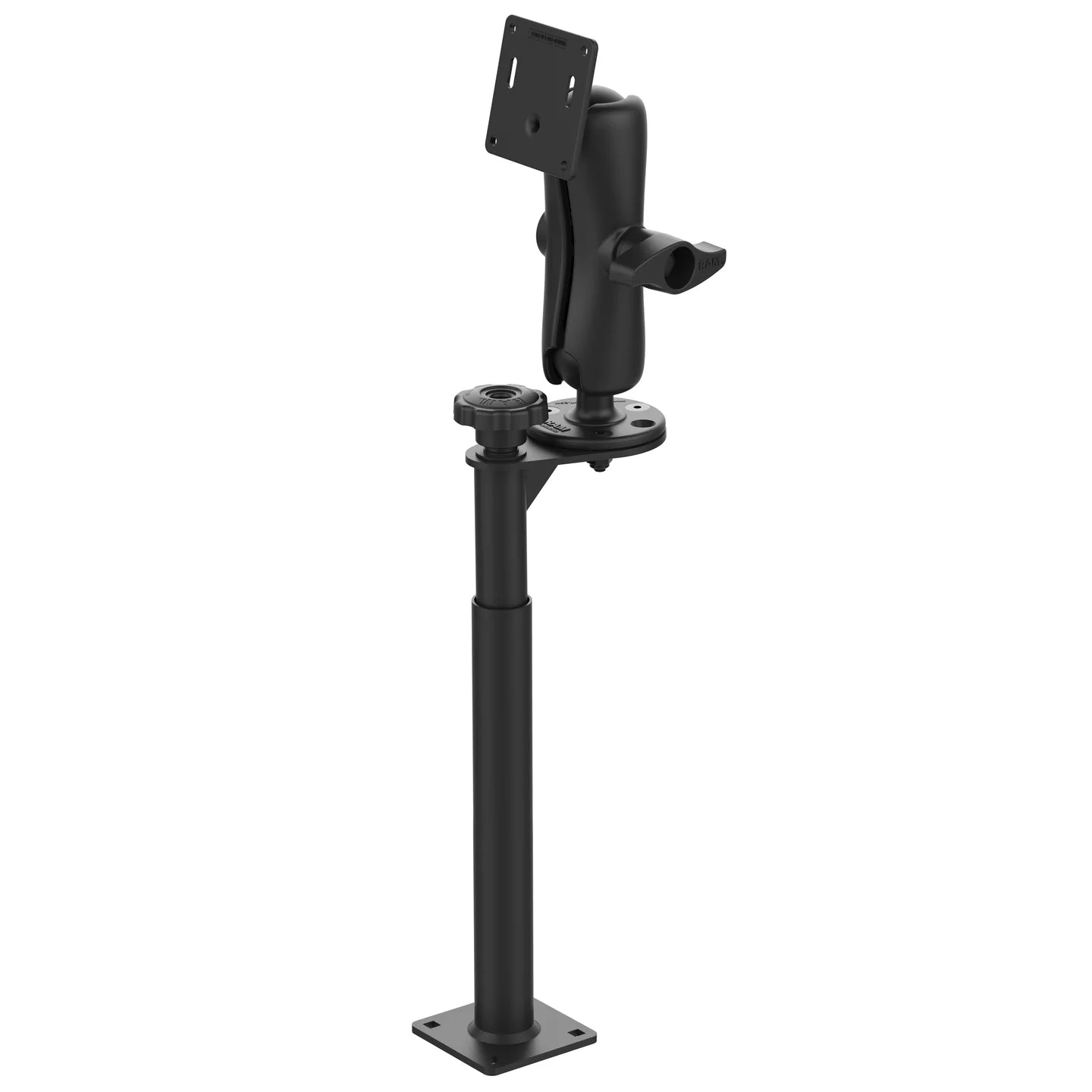 RAM® Tele-Pole™ with 12" & 18" Poles and 75mm VESA Mount - RAM-VP-1218F-D-101-2461U