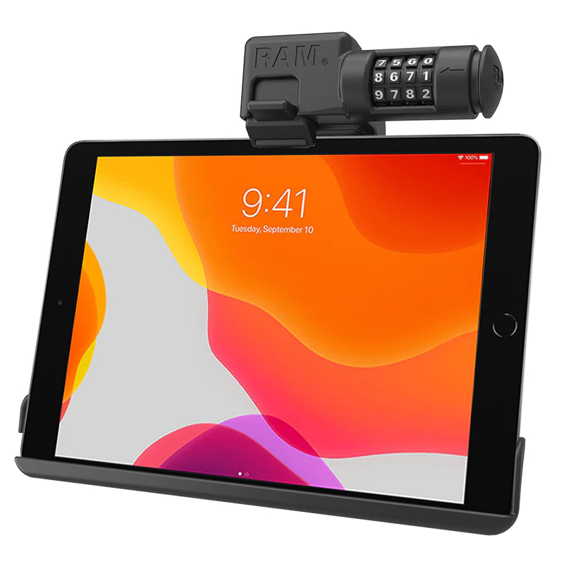 RAM® EZ-Roll'r™ Combo Locking Holder for iPad 7th-9th Gen & Air 3 - RAM-HOL-AP31CLU