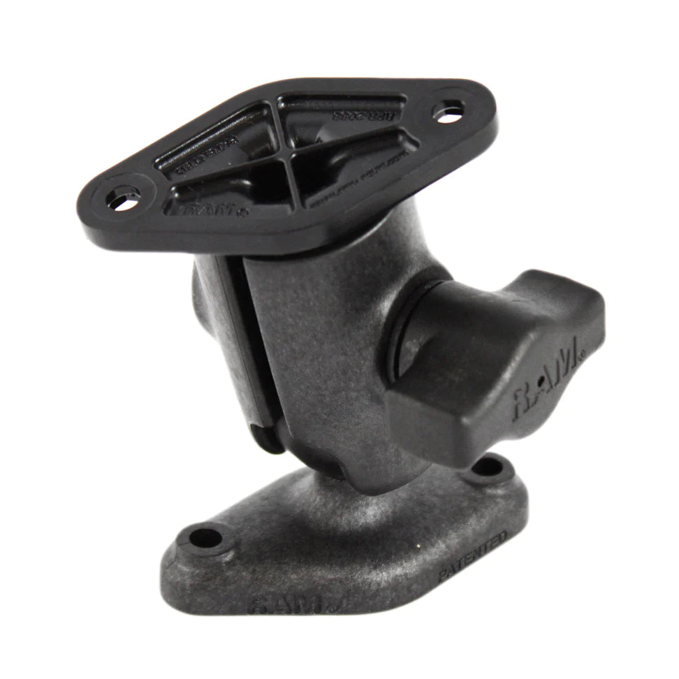 RAM® Composite Single Ball Mount with Diamond Plate - RAP-B-106
