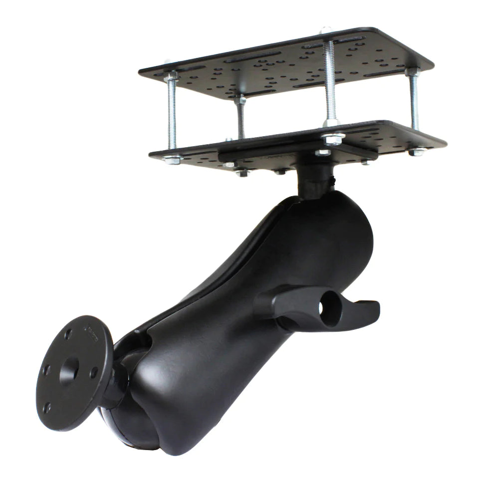 RAM® Forklift Overhead Guard Double Ball Mount with Large Round Plate - RAM-E-101-335