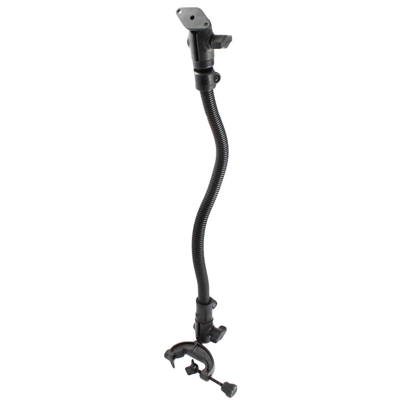 RAM® Pod™ I Clamp Mount with 18" Aluminum Rod and Diamond Plate - RAM-B-316-121B-238U