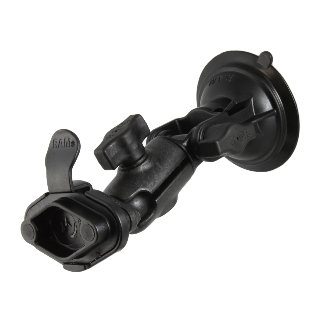 RAM® Twist-Lock™ Composite Suction Cup Ratchet Mount with Quick Release - RAP-B-104-224-326U