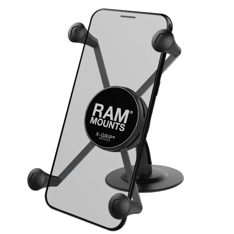 RAM® X-Grip® Large Phone Holder with Lil Buddy™ Adhesive Dash Mount - RAP-SB-180-UN10
