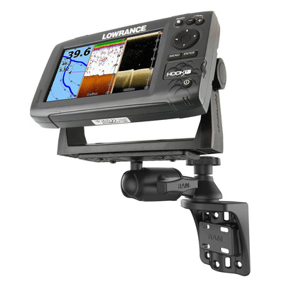 RAM® Vertical 6" Swing Arm Mount with Round Ball Adapter - RAM-109VSB