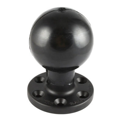 RAM® Large Round Plate with 6-Hole Pattern and Ball - E Size - RAM-E-202U-SYM1