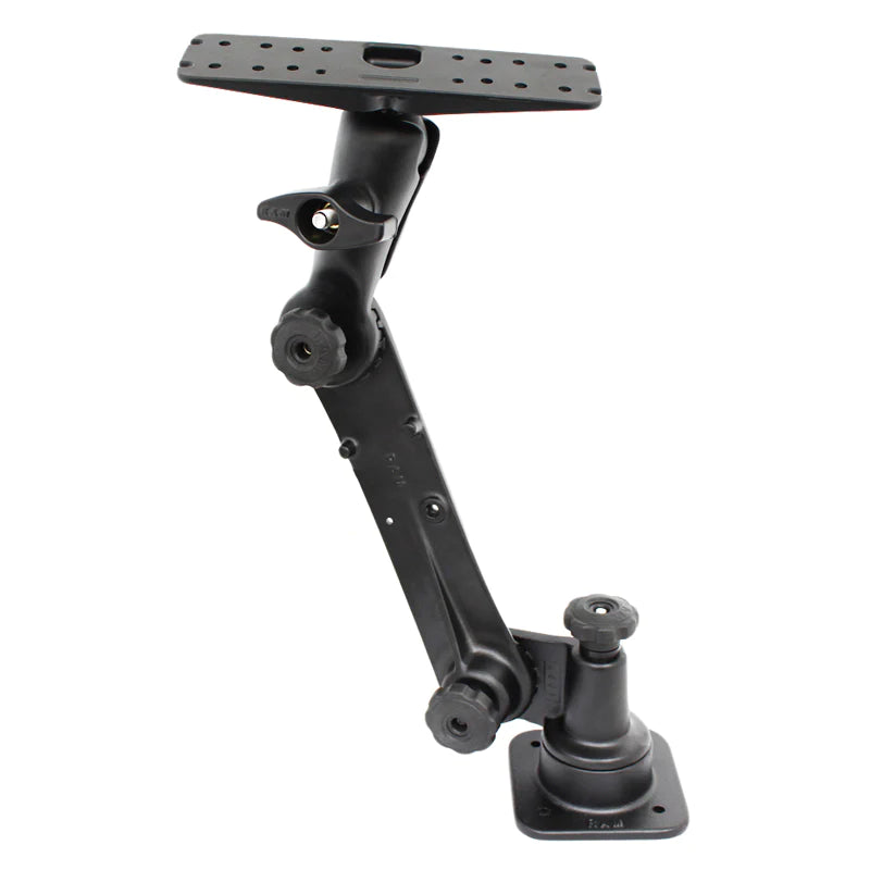 RAM® Ratchet™ Extended Horizontal Mount with Large Electronics Plate - RAM-D-162H-MC1