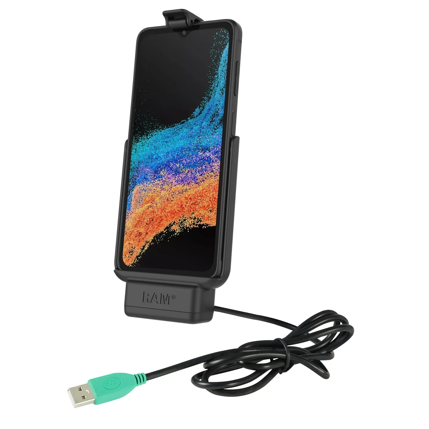 RAM® EZ-Roll'r™ Powered Dock for Samsung XCover6 Pro Without Case - RAM-HOL-SAM84PU