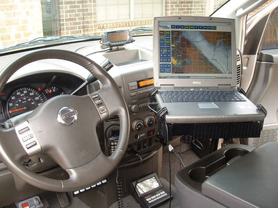 No Drill Laptop Mount for 2004-2010 Infiniti QX56, 04-15 Nissan Armada and Titan - RAM-VB-134-SW1 - OC Mounts