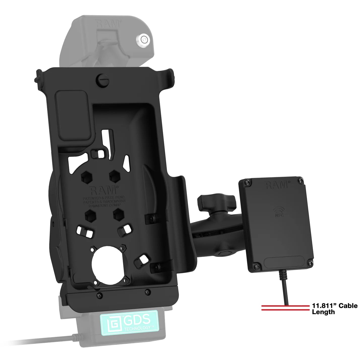 GDS® Tough-Dock™ Body for Samsung Tab Active5 & 3 with NFC Repeater - RAM-GDS-DOCKB-SAM62-NFCU