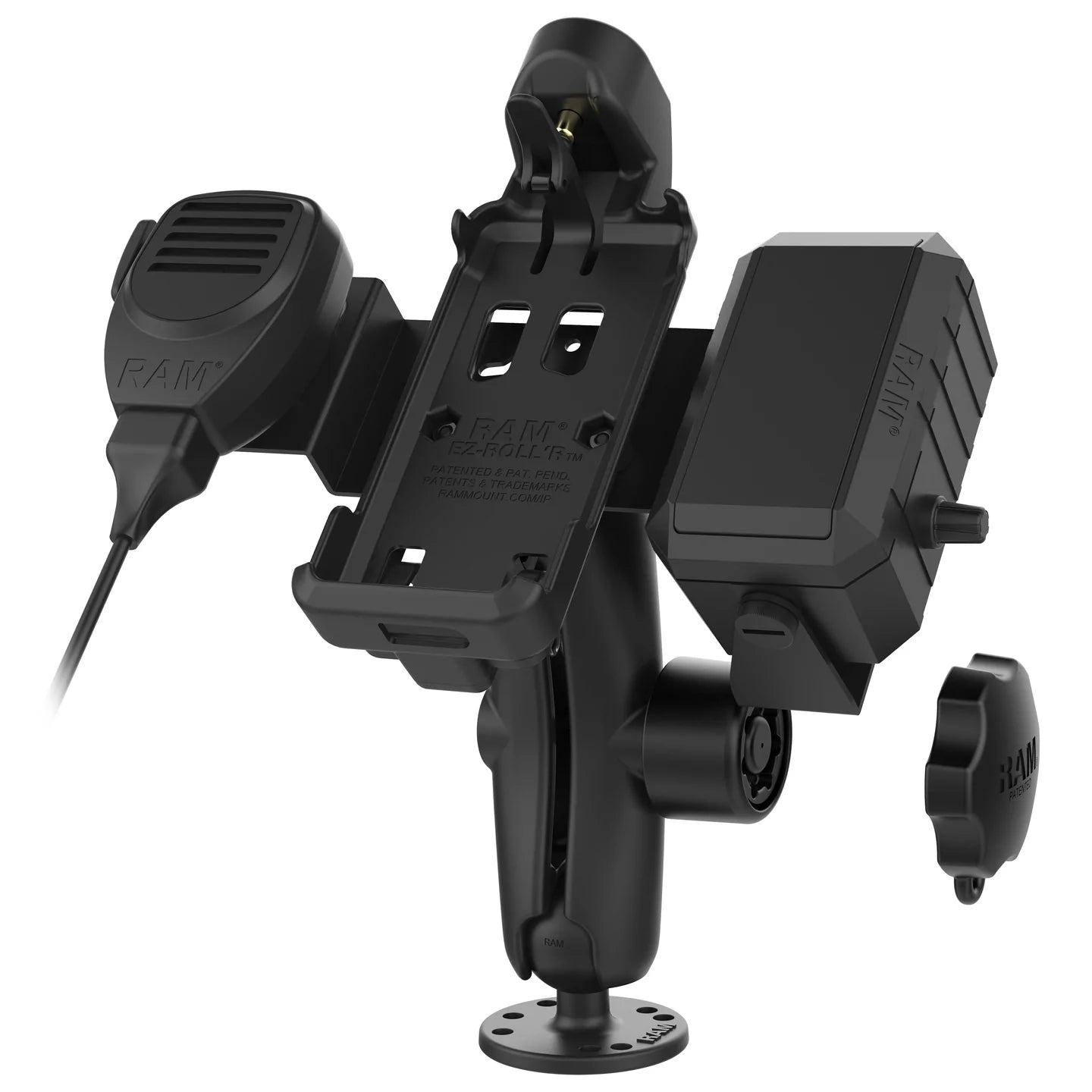 RAM® Double Ball Mount for Sonim XP5plus with Speaker & Hardwire Bundle - RAM-138-S-SNM3PL-V7B1U