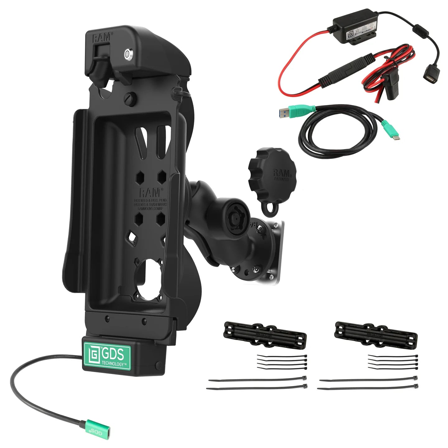 GDS® Tough-Dock™ Locking Vehicle Bundle for Samsung Tab A7 Lite 8.7" - RAM-GDS-101LB2-SAM80CP-V7B1U
