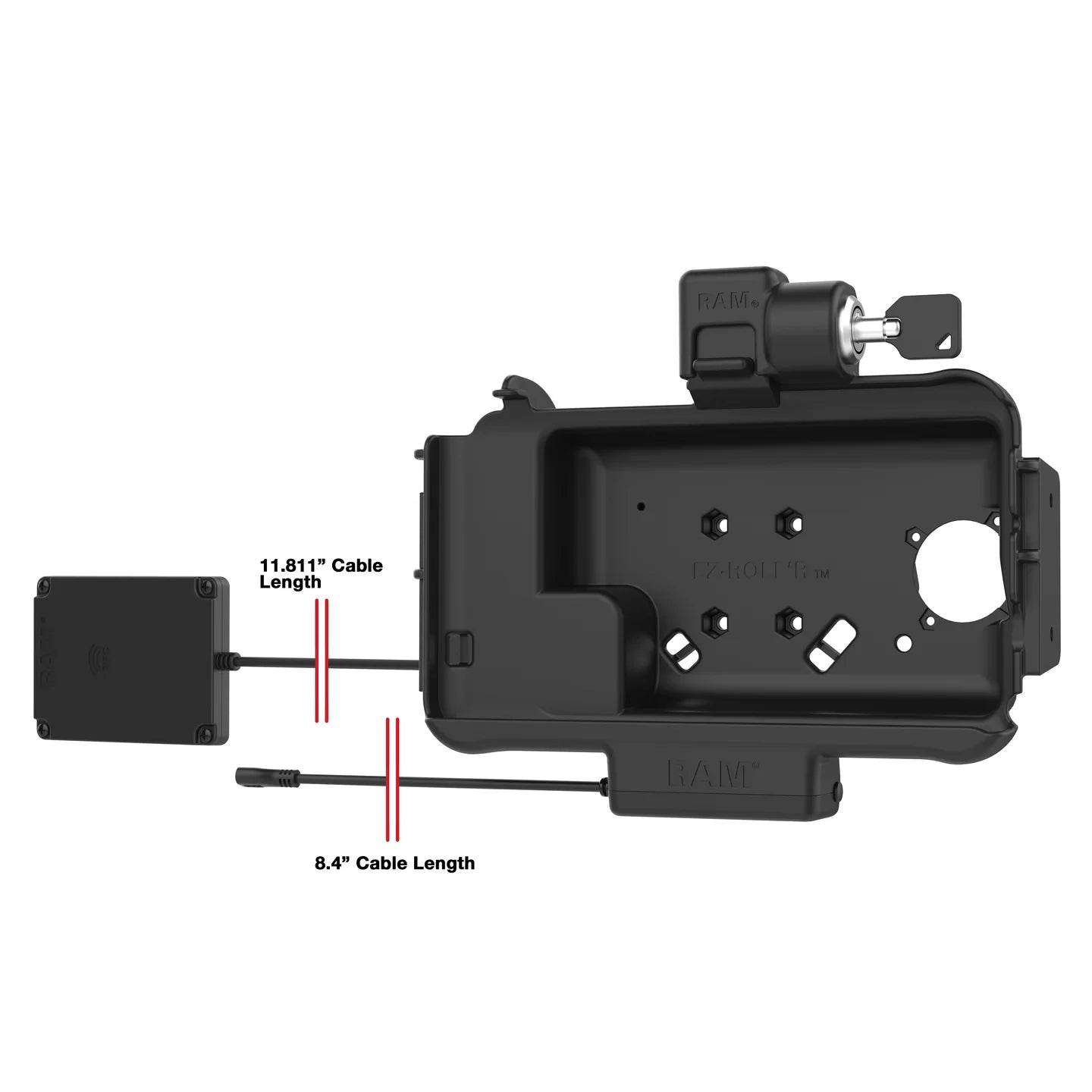 RAM® Locking Powered Dock for Tab Active5 & 3 with NFC Repeater Accessory - RAM-HOL-SAM58PKL-NFCU