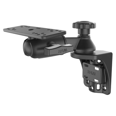 RAM® Vertical 6" Swing Arm Mount with Round Ball Adapter - RAM-109VSB