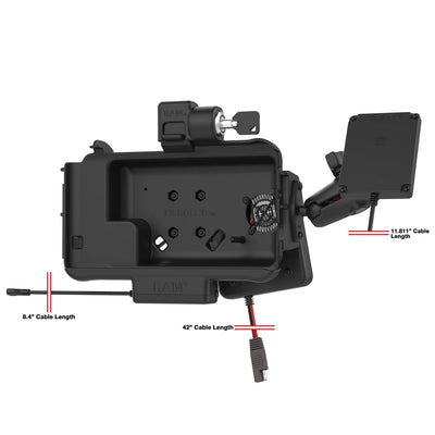 RAM® Locking Mount for Tab Active3 with Temp-Right™ & NFC Repeater - RAM-101-B-SAM58PKLH-V7B1-NFCU