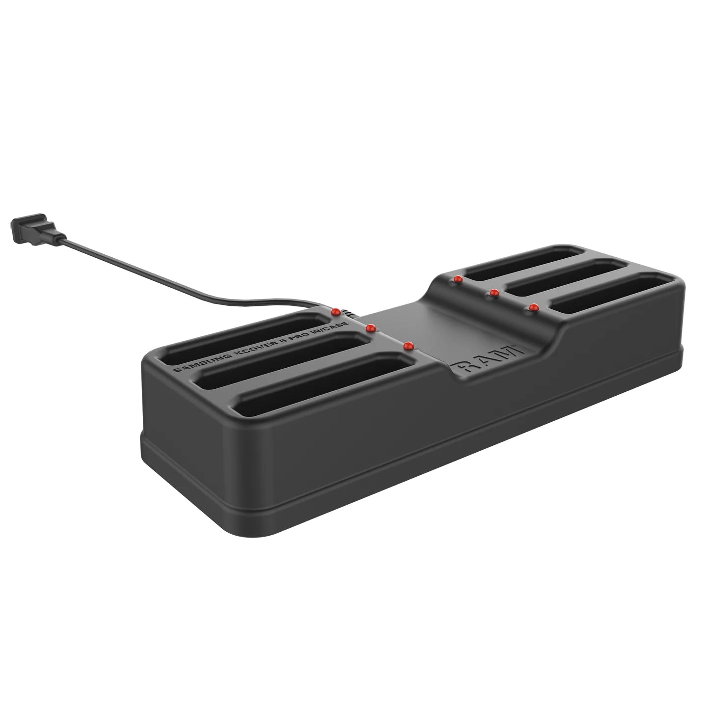 RAM® 6-Port Charging Dock for Samsung XCover6 Pro With Factory Case - RAM-DOCK-6G-SAM84CPU