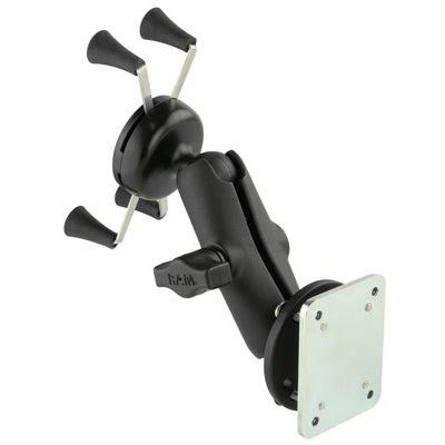 RAM® X-Grip® Phone Mount with Drill-Down Base & Backer Plate - RAM-B-138-UN7-225B2U