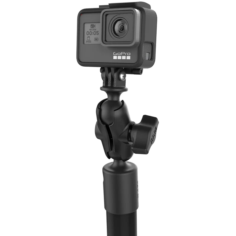 RAM® Twist-Lock™ Suction Mount with 18" Pole & Action Camera Adapter - RAP-224-18-A-GOP1