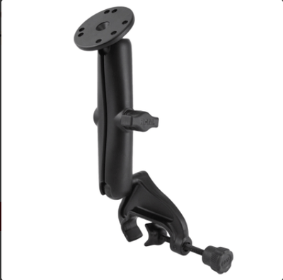 RAM® Double Ball Yoke Clamp Mount with Round Plate - RAM-B-121U-C - OC Mounts