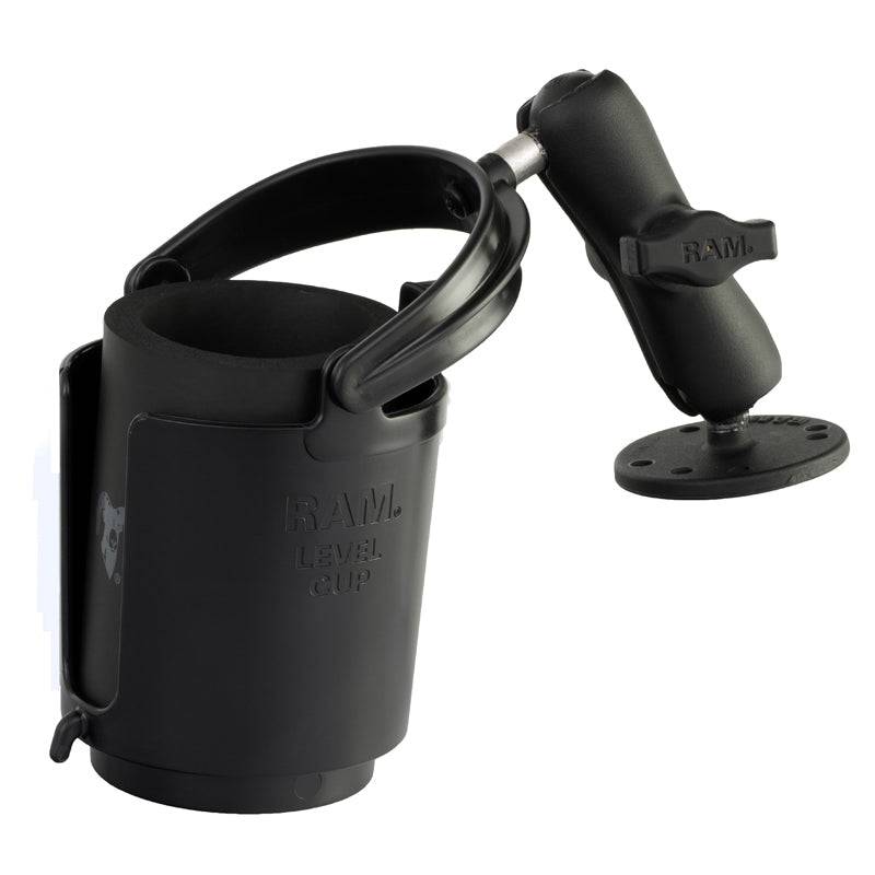 RAM® Level Cup™ 16oz Drink Holder with Drill-Down Base - RAM-B-132U - OC Mounts