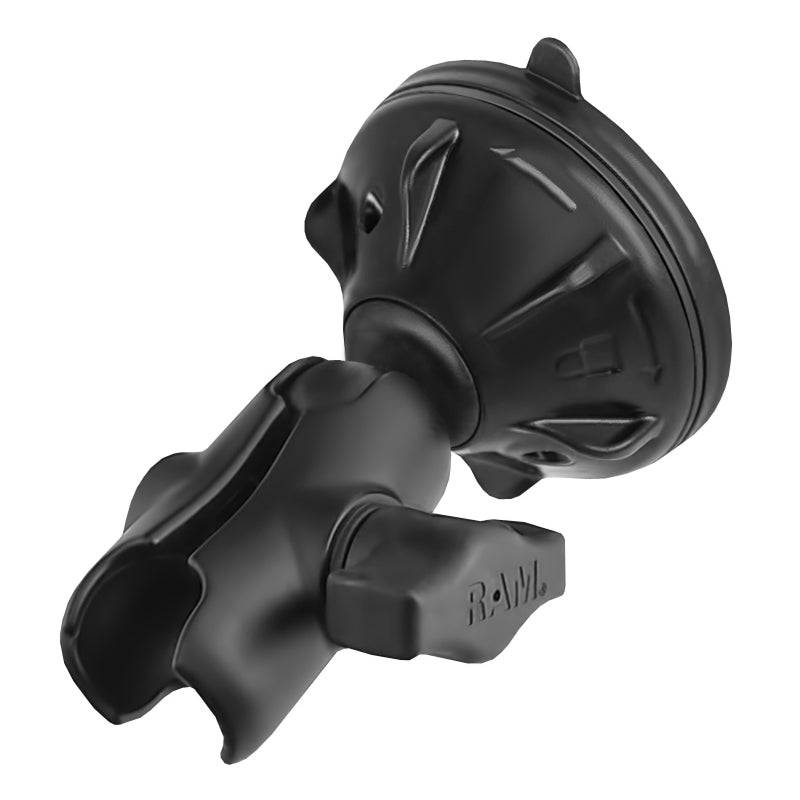 RAM® Twist-Lock™ Small Suction Cup Base with Double Socket Arm - RAM-B-166-2-AU-NB - OC Mounts