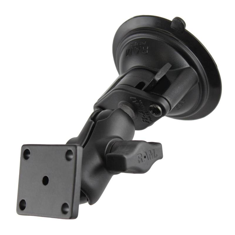 RAM® Twist-Lock™ Suction Cup Double Ball Mount with AMPS Hole Pattern - RAM-B-166-A-347-DYN1U - OC Mounts