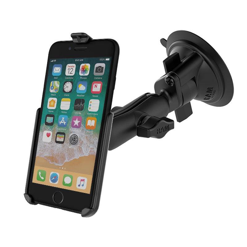 RAM® Twist-Lock™ Suction Cup Mount for Apple iPhone 6 & 7 - RAM-B-166-AP18U - OC Mounts