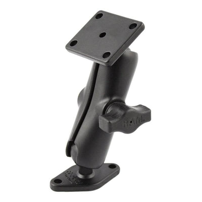 RAM® Universal Double Ball Mount with 2-Hole & 4-Hole AMPS Plates - RAM-B-140U - OC Mounts