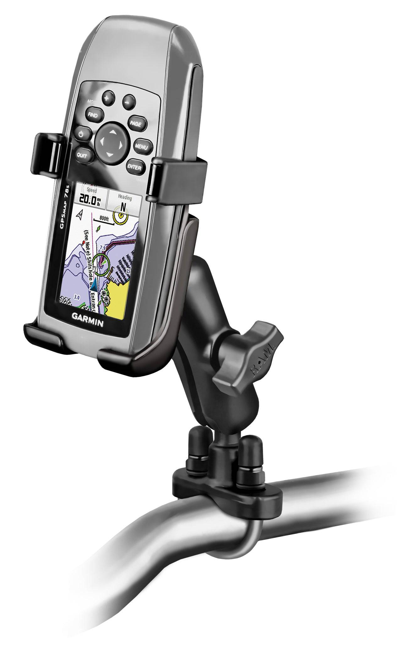 RAM® Handlebar U-Bolt Mount for Garmin GPSMAP 73, 78, 78S, 78SC - RAM-B-149-GA40U - OC Mounts