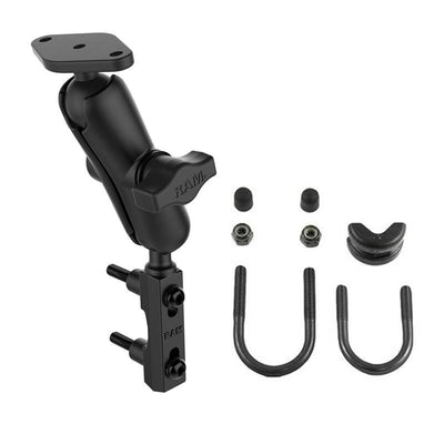 RAM® Motorcycle Brake/Clutch Reservoir Mount with Diamond Plate - RAM-B-174-238U - OC Mounts