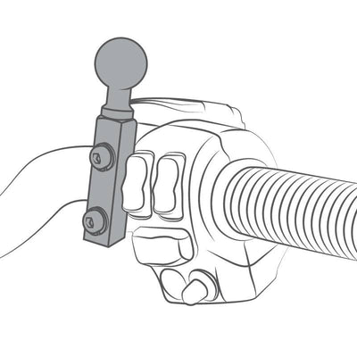 RAM® Brake/Clutch Reservoir Mount with 1/4"-20 Threaded Camera Adapter - RAM-B-174-366U - OC Mounts