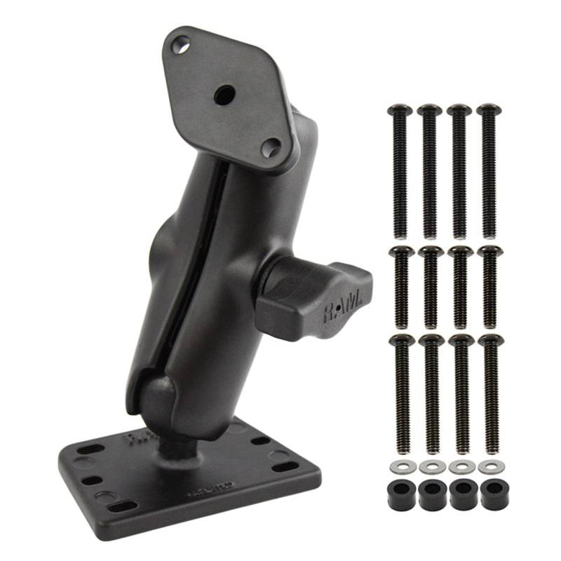 RAM® Centered Reservoir Cover Double Ball Mount - RAM-B-182U - OC Mounts