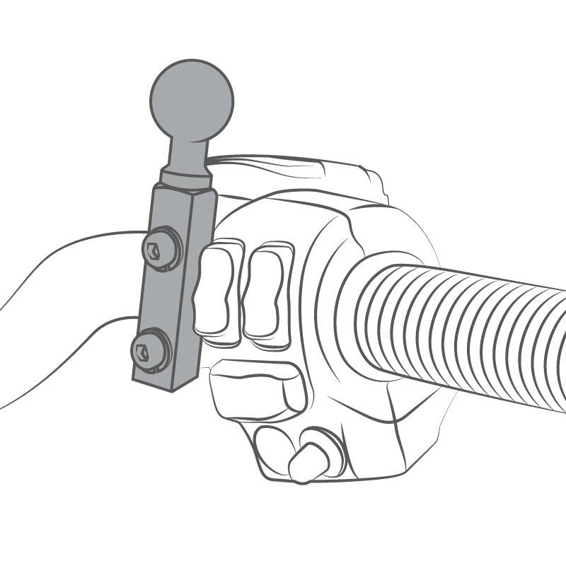 RAM® Brake/Clutch Reservoir Mount for TomTom Rider 2 and Urban Rider - RAM-B-174-TOM1U - OC Mounts