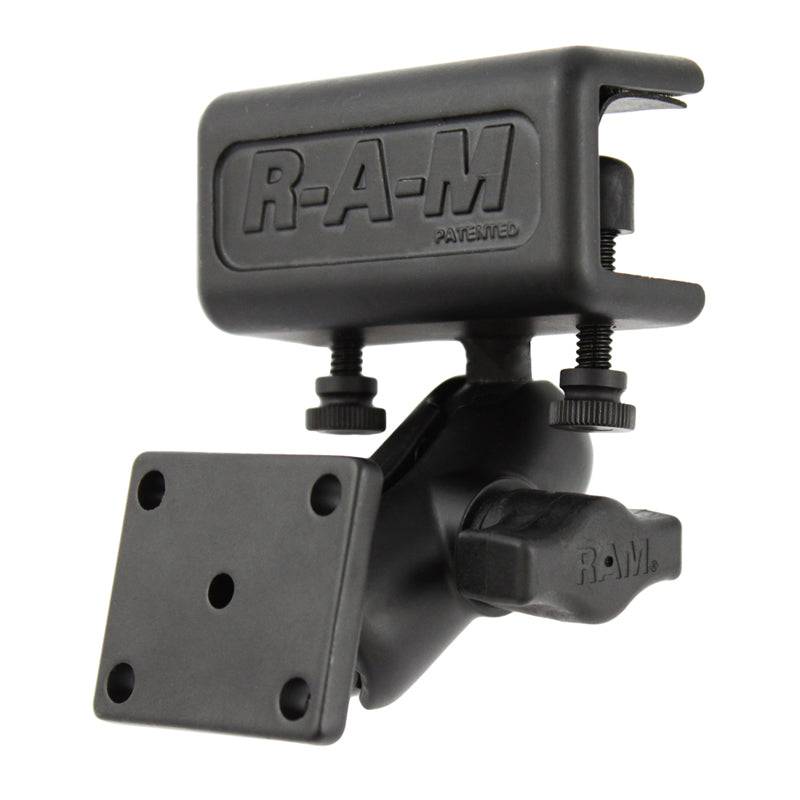 RAM® Glare Shield Clamp Double Ball Mount with AMPS Hole Pattern - RAM-B-177-347U - OC Mounts