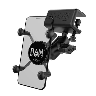 RAM® X-Grip® Phone Mount with Glare Shield Clamp Base - RAM-B-177-UN7U - OC Mounts