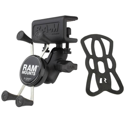 RAM® X-Grip® Phone Mount with Glare Shield Clamp Base - RAM-B-177-UN7U - OC Mounts