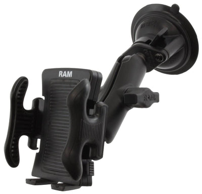 RAM® Twist-Lock™ Suction Cup Mount with Spring-Loaded Phone Holder - RAM-B-166-UN5U - OC Mounts