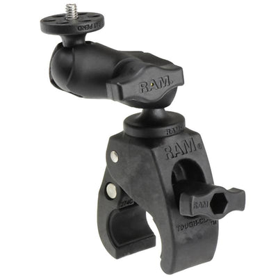 RAM® Tough-Claw™ Small Clamp Mount with 1/4"-20 Action Camera Adapter - RAM-B-400-A-366U - OC Mounts