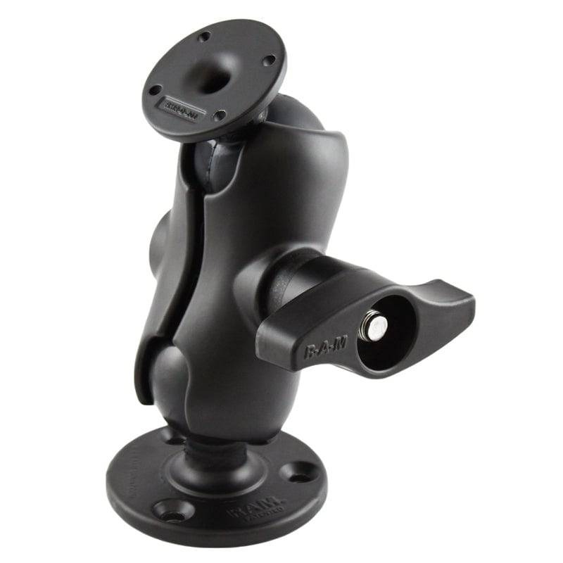 RAM® Double Ball Mount with Round AMPS Plate and Large Round Plate - RAM-D-101-C-254U - OC Mounts
