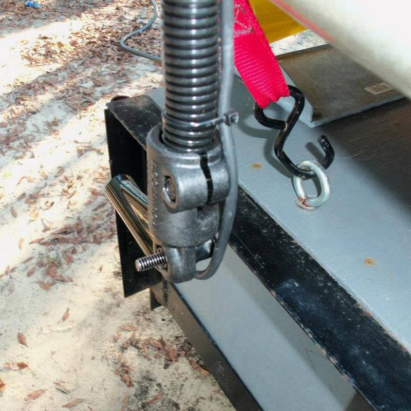 RAM® Transducer Mount with 18" Aluminum Rod and 2" x 2.5" Base - RAM-B-316-18-TRA1-202-225 - OC Mounts