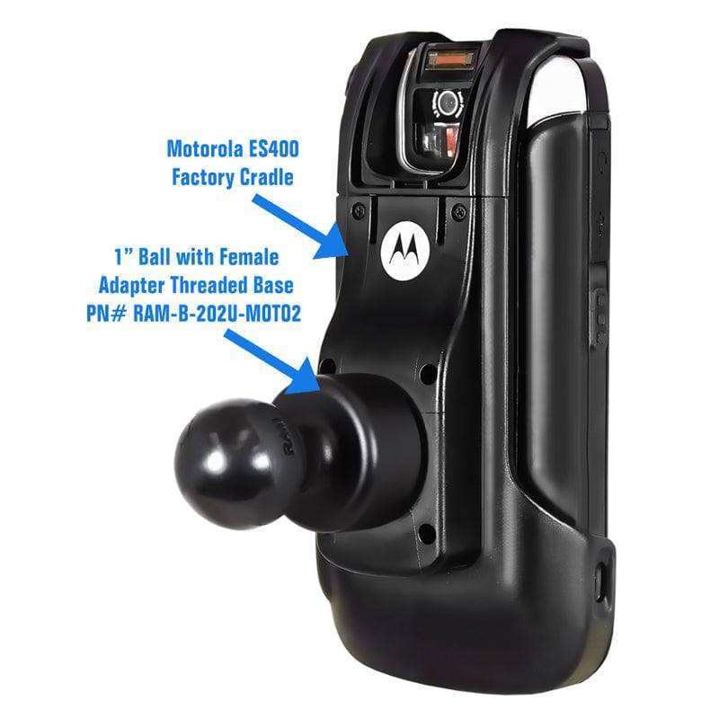 RAM® Female Threaded Ball Adapter for Motorola ES400, MC45 & TC55 - RAM-B-202U-MOTO2 - OC Mounts